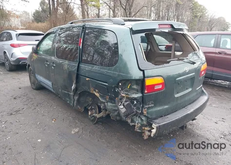 2000 Toyota Sienna Le z USA, uszkodzony, nr VIN 4T3ZF13C7YU288155